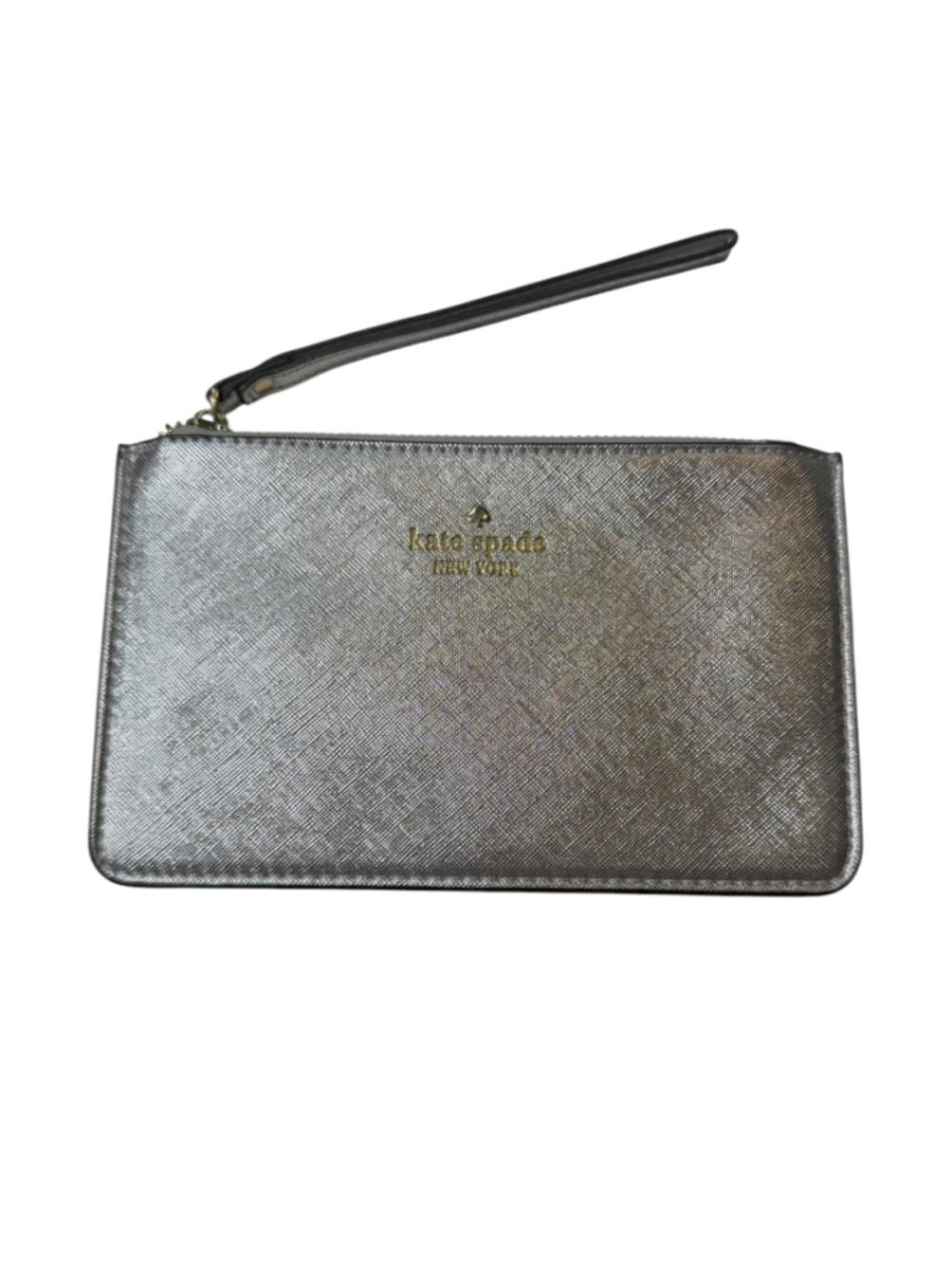 Women's Kate Spade Silver Wristlet Clutch